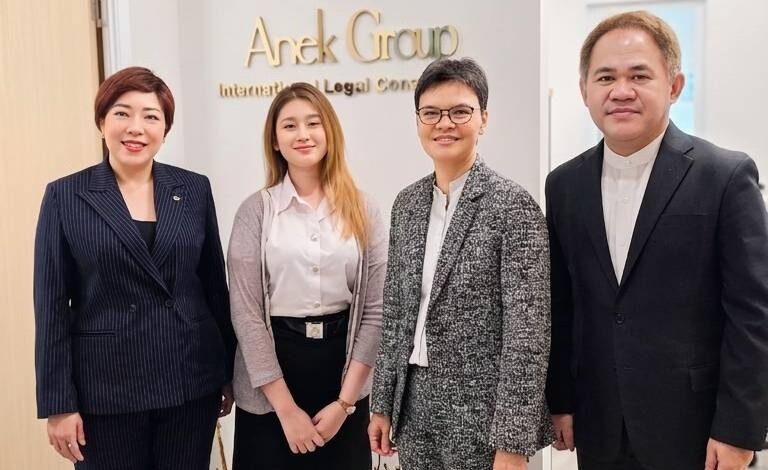Read more about the article คณบดีโรงเรียนกฎหมายและการเมือง และรองคณบดีฝ่ายกิจการนักศึกษาและบริการสัมคม นิเทศนักศึกษาในโครงการ PRO BONO ณ บริษัท ANEK GROUP