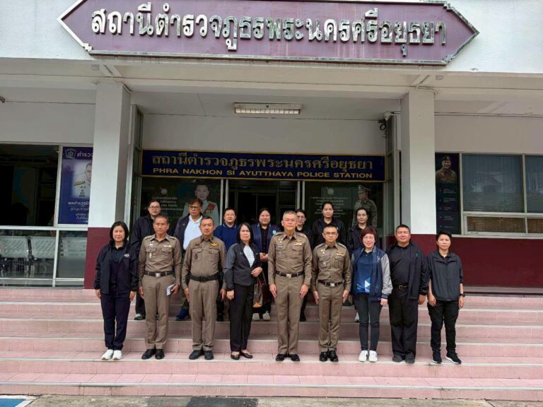 Read more about the article คณะที่ปรึกษาจากมหาวิทยาลัยสวนดุสิตและเจ้าหน้าที่จากกองวิจัย สำนักงานยุทธศาสตร์ตำรวจ ลงพื้นที่ทำแบบสำรวจปราบปรามการกระทำความผิดทางอาญา วันที่ 10 กรกฎาคม 2569